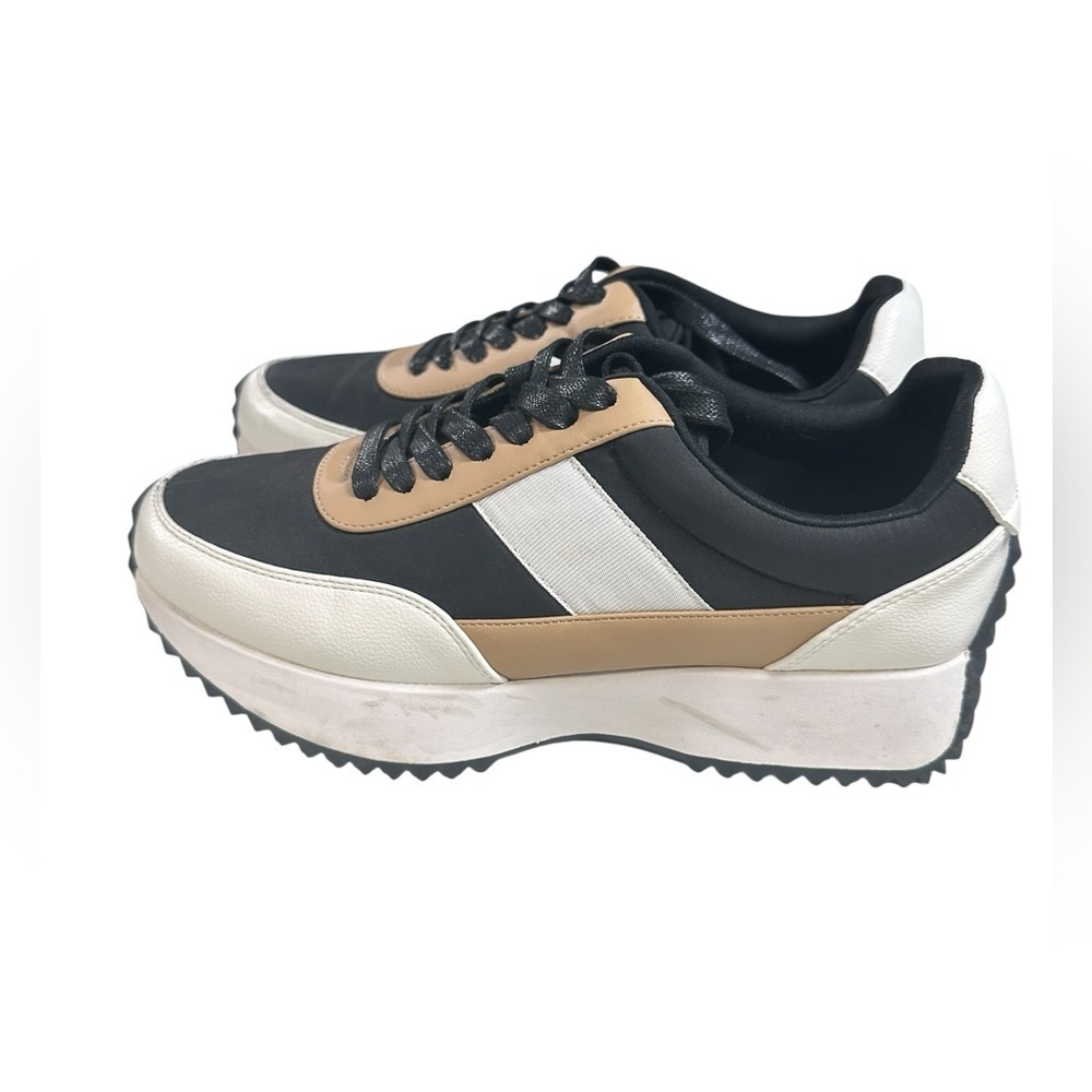 Dolce Vita Bettie Sneaker Sz 8 Brown black white Tennis shoes